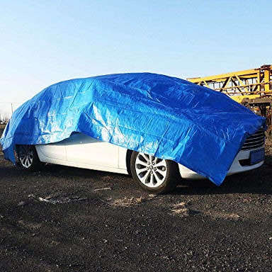 Waterproof Tarpaulin Sheet Camping All Purpose Weather Resistant Tarp Cover 5m x 6m- Upgrade to 6x8m