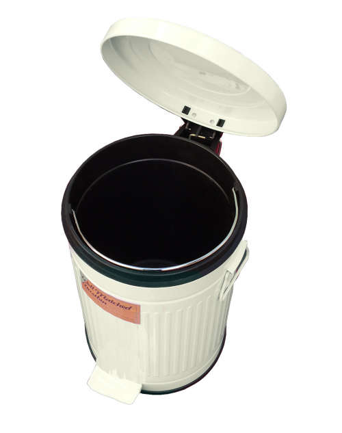 NEW Well Matched Classic Dustbin Choose from GREEN or IVORY
