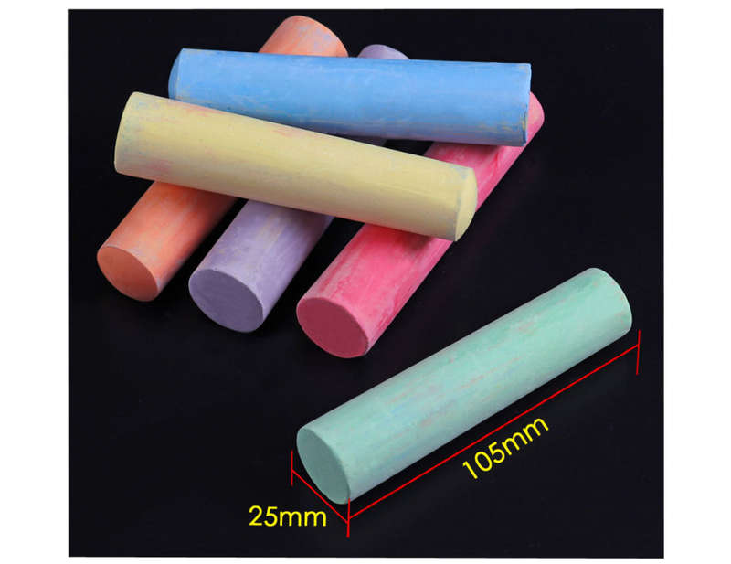 12 STICKS FOSKA COLOR CHALKS- NON TOXIC