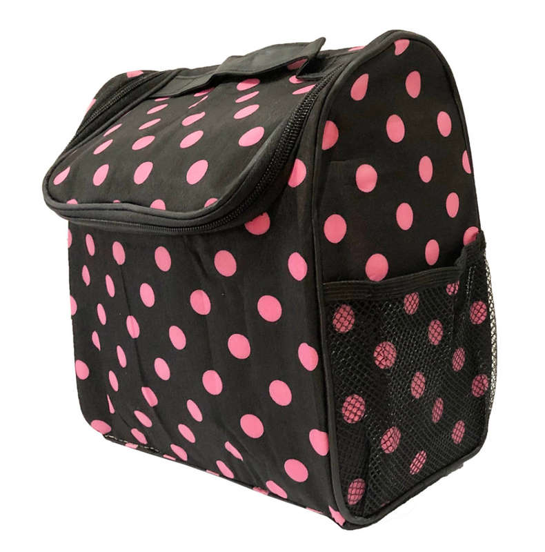 Insulated single decker lunch box - with two slip net pockets