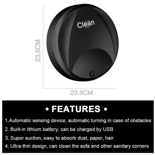 Rechargeable Smart Home Clean Robot Floor Vacuum Cleaner