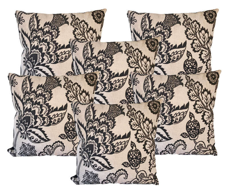 Floral Set of 6 Pillow Cushion zip Sofa Home Decoration Scatter Cushion