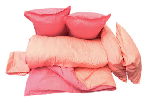 6 Piece Queen Size Pink Bed-Spread Set - Includes Comforter Cover, Bed Sheet and Pillows Covers