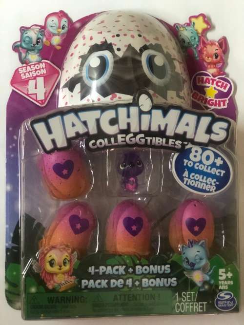 Black Friday: CollEGGtibles 4-Pack + Bonus Season 4 Hatchimals IMPORTED from USA