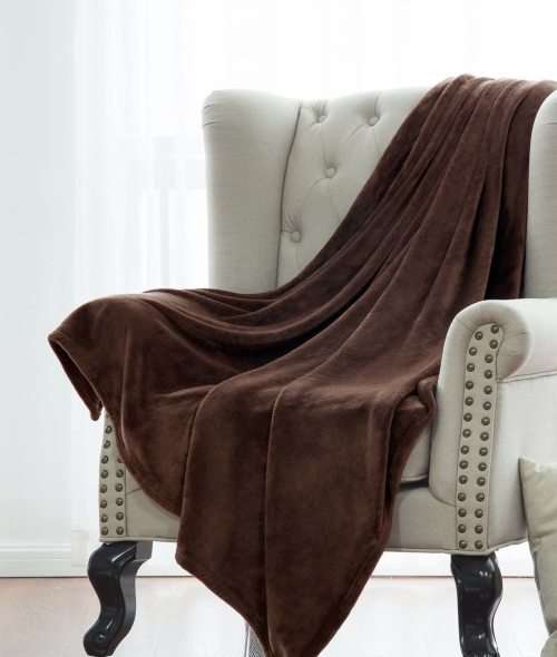 Twin/Full Size Cozy Super Soft Micro Fleece Throw Blanket: 100% Huggable(160x130cm)