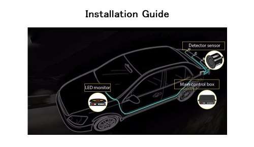 Car Parking Distance Detector Alarm System with 4 Sensors