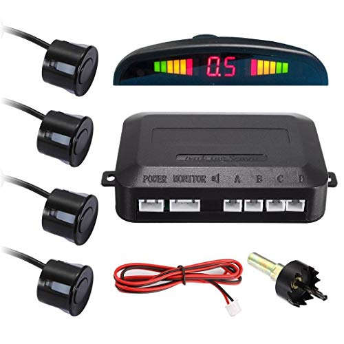 Car Parking Distance Detector Alarm System with 4 Sensors