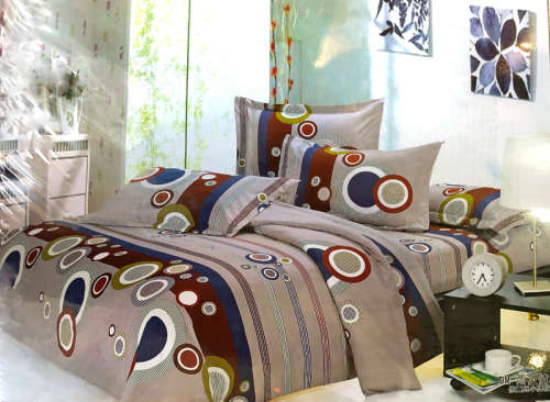 6 Piece Queen Size Cotton Feel Duvet Cover Set