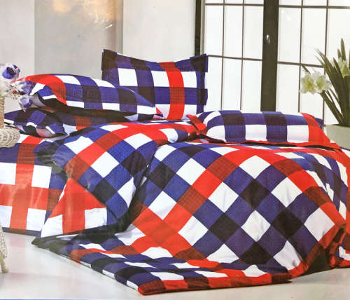 6 Piece Queen Size Cotton Feel Duvet Cover Set