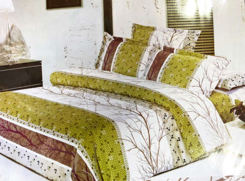 6 Piece Beautiful Queen Size Cotton Feel Duvet Cover Set