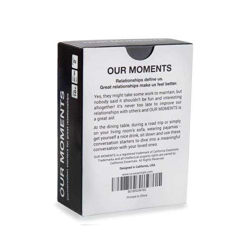 OUR MOMENTS Couples: 100 Thought Provoking Conversation Starters for Great Relationships