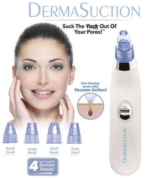 Derma Suction Vacuum Blackhead Remover and Pores Cleansing Device