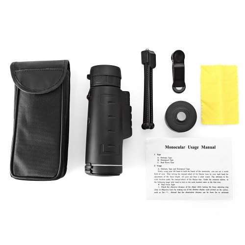 Outdoor 40X60 HD Optical Monocular Hunting Hiking Telescope