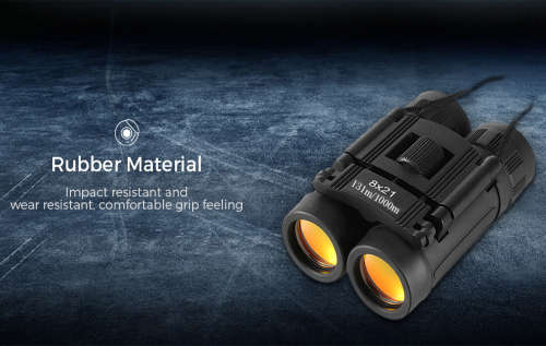 Outdoor 8X21 100m/1000m Folding Roof Prism Binocular for Hunting Hiking