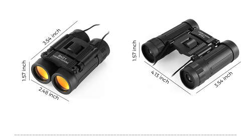 Outdoor 8X21 100m/1000m Folding Roof Prism Binocular for Hunting Hiking