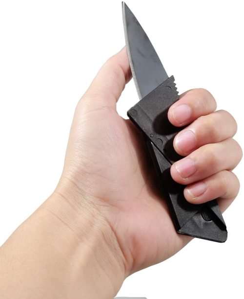 Credit Card Foldable Knife for Snorkeling, Hunting, Survival Rescue Army Knife