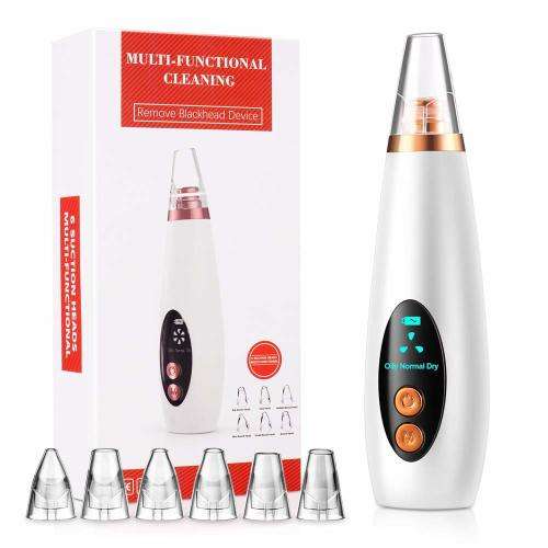 USB Rechargeable Vacuum Blackhead Remover and Pores Cleansing Device