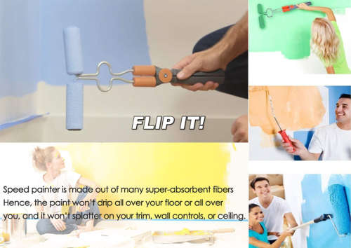 X-Glide Double-Sided Speed Paint Roller Brush