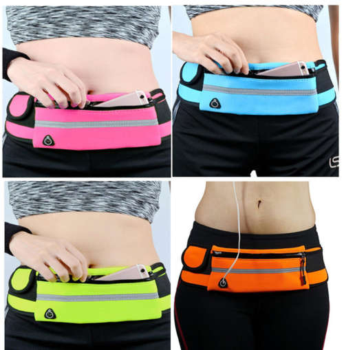 Sports Running Waist Bag Pack Unisex Phone Storage