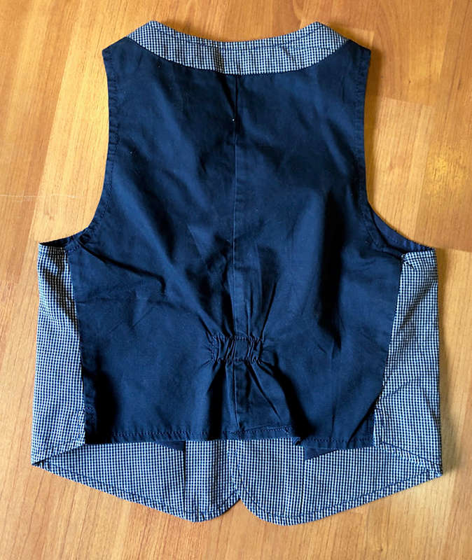 Stile Benetton Boys Navy Sleeveless Jacket  - For 3-4 Years Boys(USED)