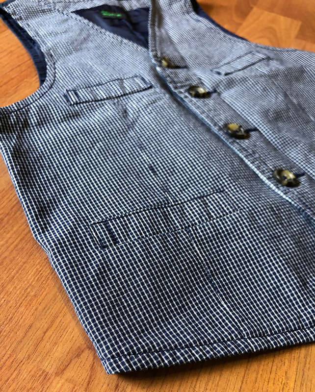 Stile Benetton Boys Navy Sleeveless Jacket  - For 3-4 Years Boys(USED)