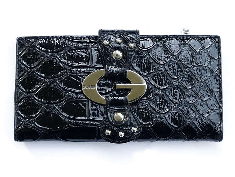 Original Guess Women Bifold Wallet Purse Portocall SLG Black