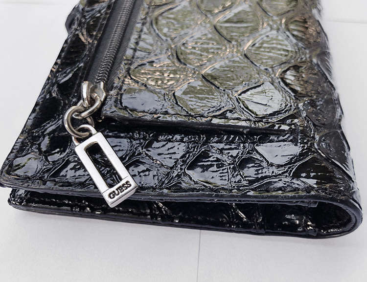 Original Guess Women Bifold Wallet Purse Portocall SLG Black