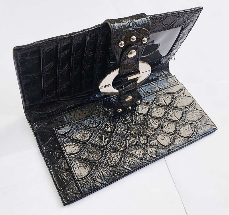 Original Guess Women Bifold Wallet Purse Portocall SLG Black
