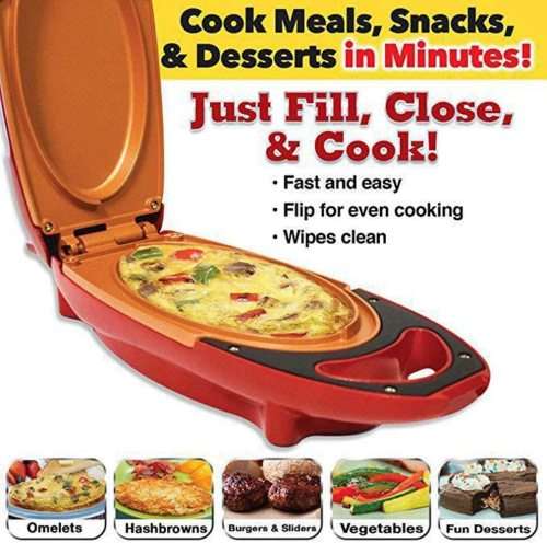 Red Copper 5-Minute Chef - Non-Stick Omelette Pan