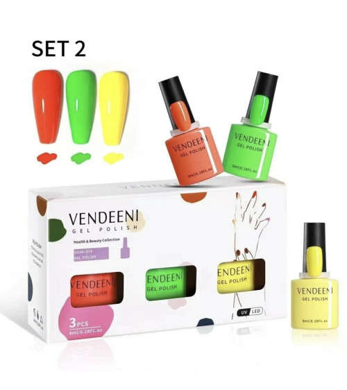 3 Piece Vendeeni Gel Polish(Set 2)
