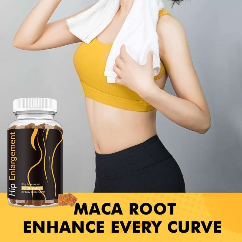 Hip Enlargement Gummies with Saw Palmetto and Maca Root Extract