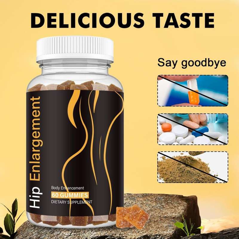 Hip Enlargement Gummies with Saw Palmetto and Maca Root Extract