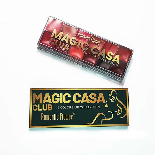 12 Colour Long-Lasting Wear Lipstick Palette