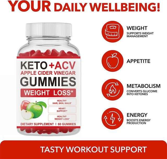 Keto + Apple Cider Vinegar Weight Loss Gummies