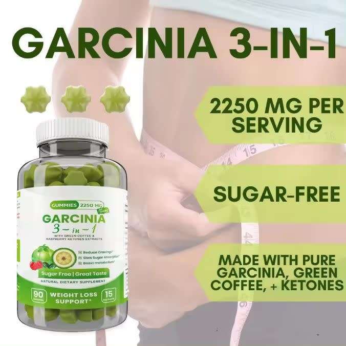 Pure Garcinia Cambogia Extract Weight Loss Support Gummies