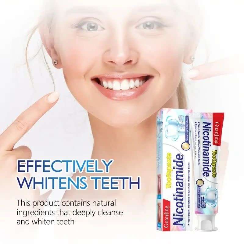 Guanjing Niacinamide Toothpaste Fresh Breath Protect Gums Solid Teeth White Toothpaste
