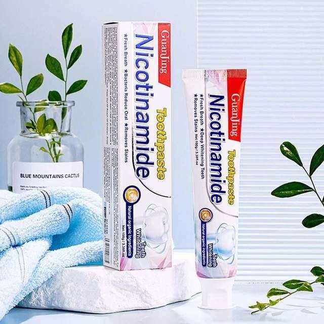 Guanjing Niacinamide Toothpaste Fresh Breath Protect Gums Solid Teeth White Toothpaste