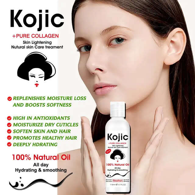Roushun Kojic Acid and Collagen Skin Brightening Oil