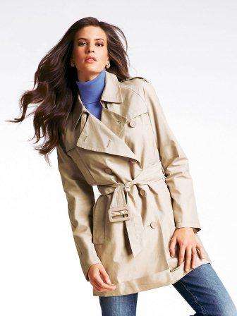 Candy Box - Short Trench Coat - Size: 38