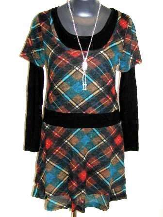 SALE - Wool Blend Winter Dress - Size: 32/34
