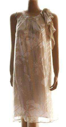 JENNI BUTTON COUTURE- Pure Silk Tie Dress - Size: 34