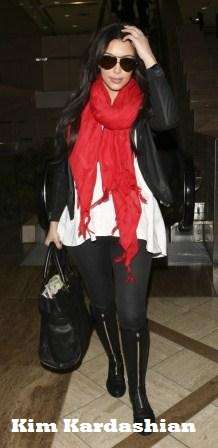 Red Linen Fringe Scarf / Shawl / Wrap