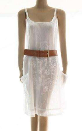 Embroidered Tunic Dress - [Size: 34]