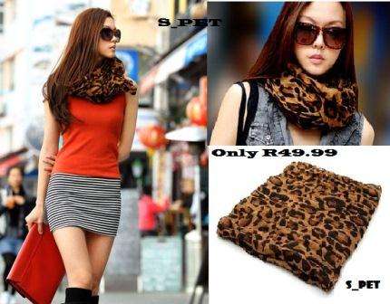 Leopard Print Scarf / Shawl / Wrap