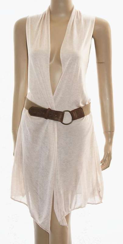 Zara Cream Draped Cardigan - Size: 32