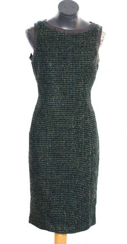 JENNI BUTTON - Designer Tweed Shift Dress - Size: 34 [FREE SHIPPING]