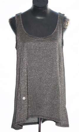 VERTIGO Lurex Tank Top - Size: Medium
