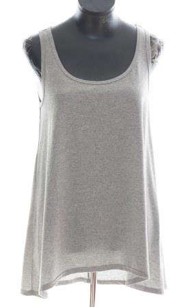VERTIGO Silver Lurex Tank Top - Size: Medium