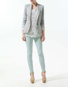Grey Boyfriend Blazer - Size: 34