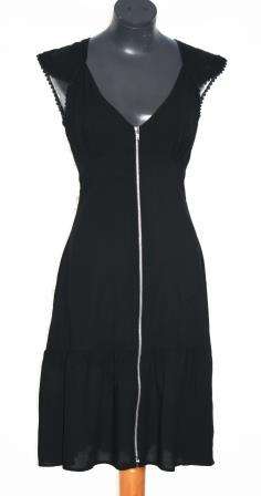 Estila Designer Zip-Front Dress - Size: 32